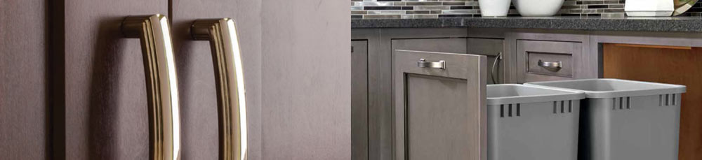Oderola Lot de 2 Poignée de porte en alliage de zinc moderne minimaliste de cuisine meubles Cabinet Pull Poignées Noir 64mm 